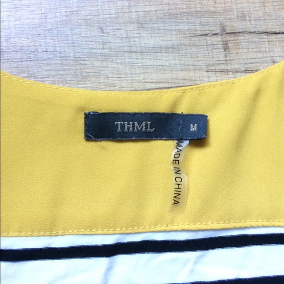 SOLD THML | Arielle Embroidered Striped Tank Top - Picture 5 of 7